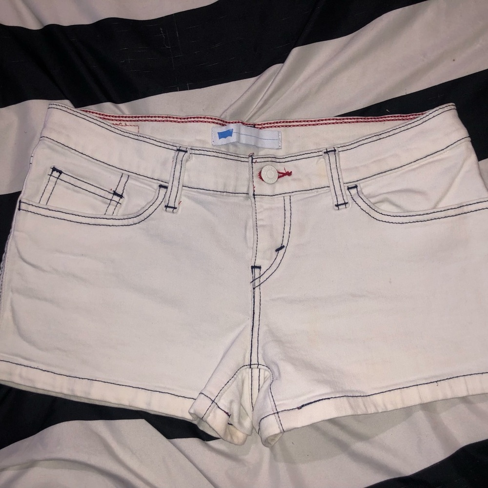 Levi's White Jean Shorts for Women